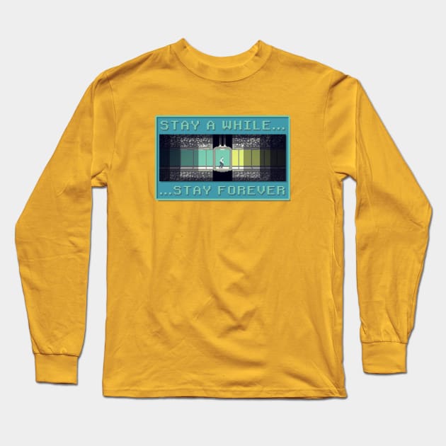 Impossible Mission - Stay a While... Long Sleeve T-Shirt by RetroTrader